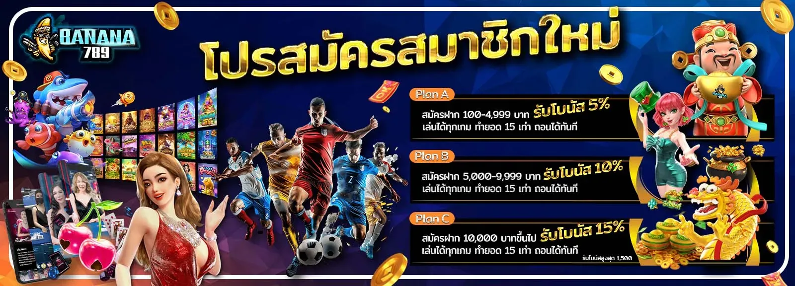 banana789 โปรสมัครสมาชิกใหม่